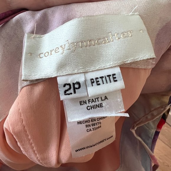 Anthropologie Corey Lynn Calter Watercolour Dress Size 2P - Picture 6 of 9